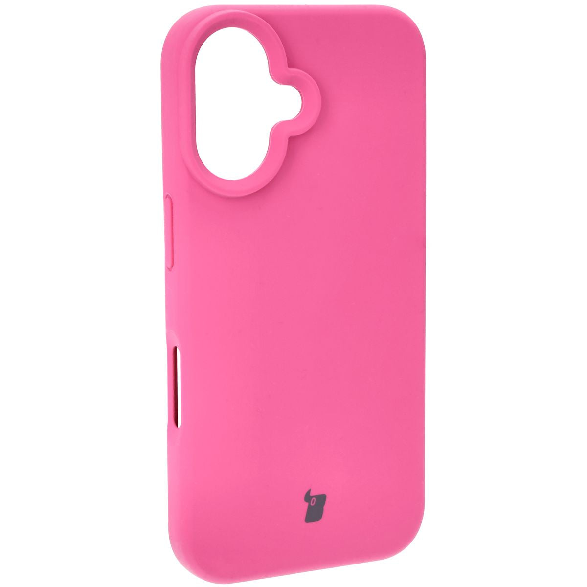 Silikon Handyhülle für iPhone 16, Bizon Soft Case, Dunkelpink