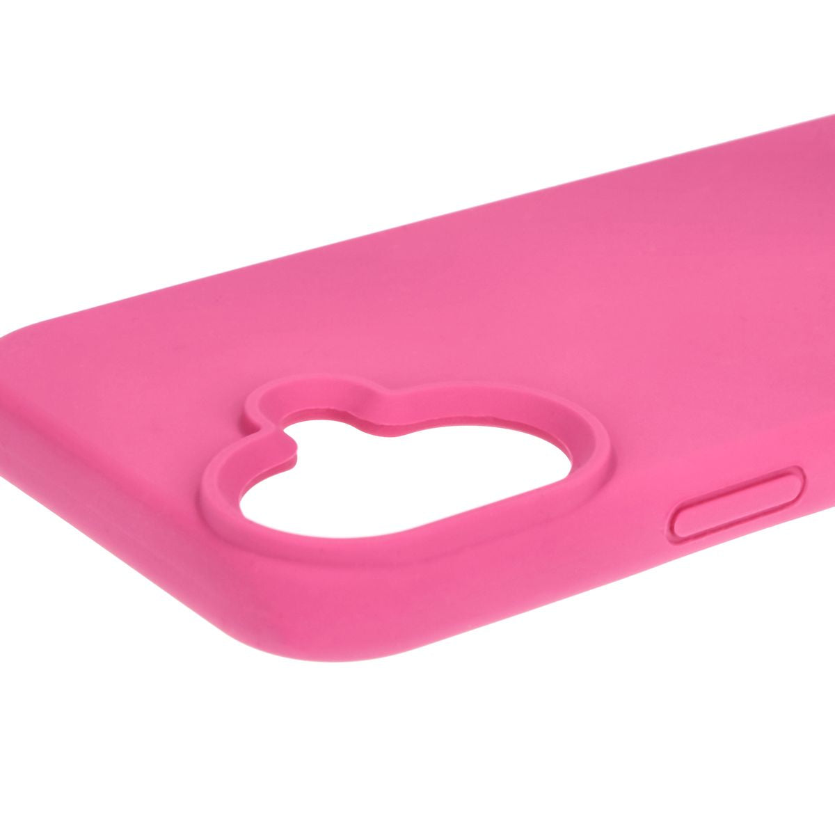 Silikon Handyhülle für iPhone 16, Bizon Soft Case, Dunkelpink