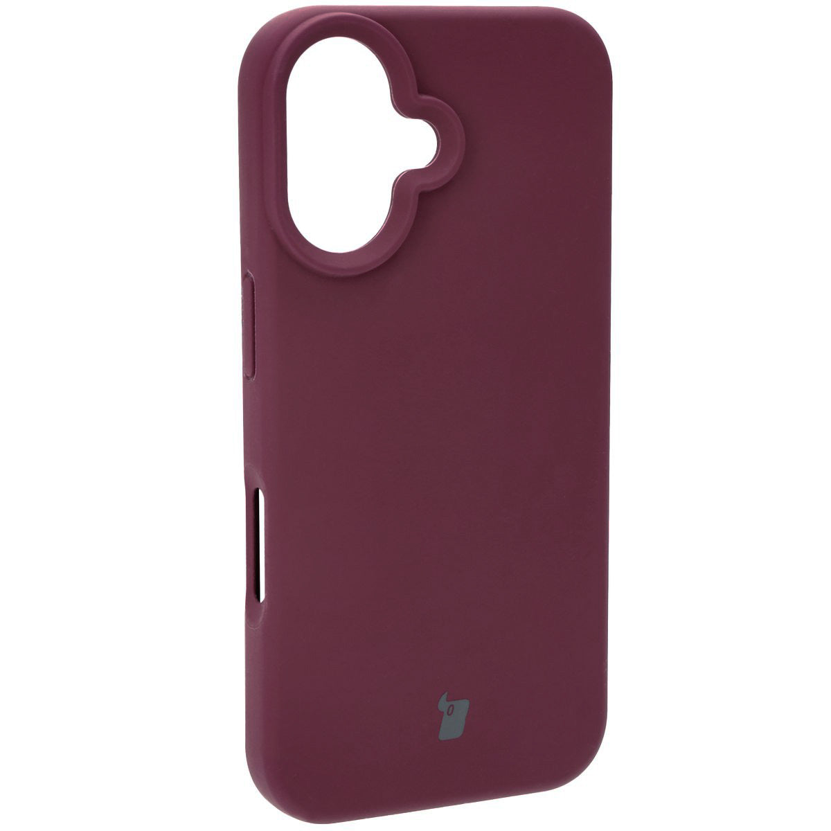 Silikon Handyhülle für iPhone 16, Bizon Soft Case, Pflaumenfarbe