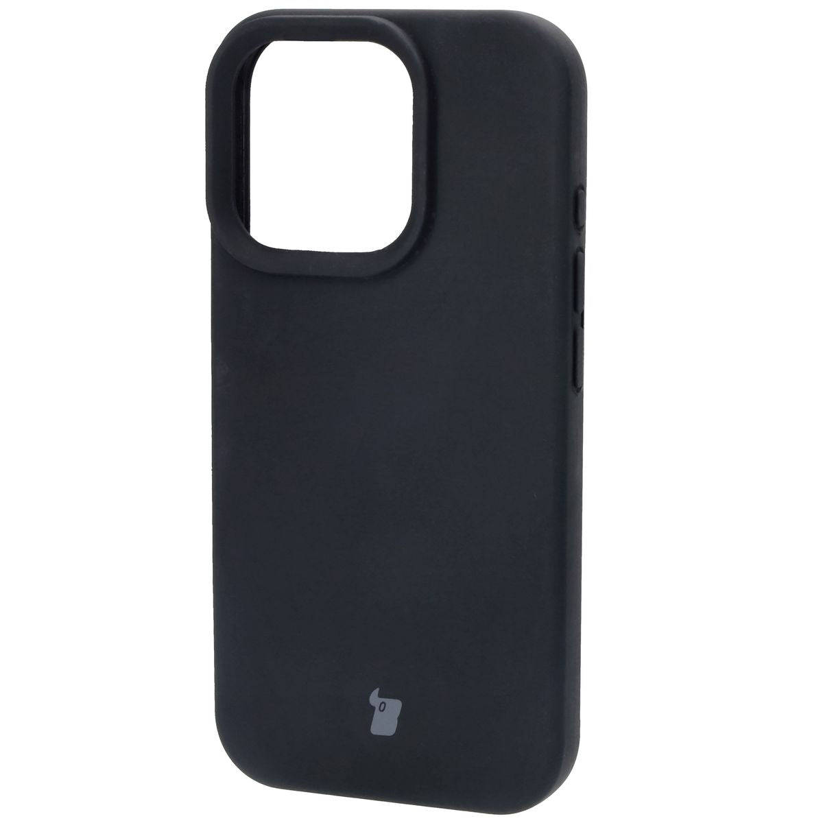 Silikon Handyhülle für iPhone 16 Pro, Bizon Soft Case, Schwarz