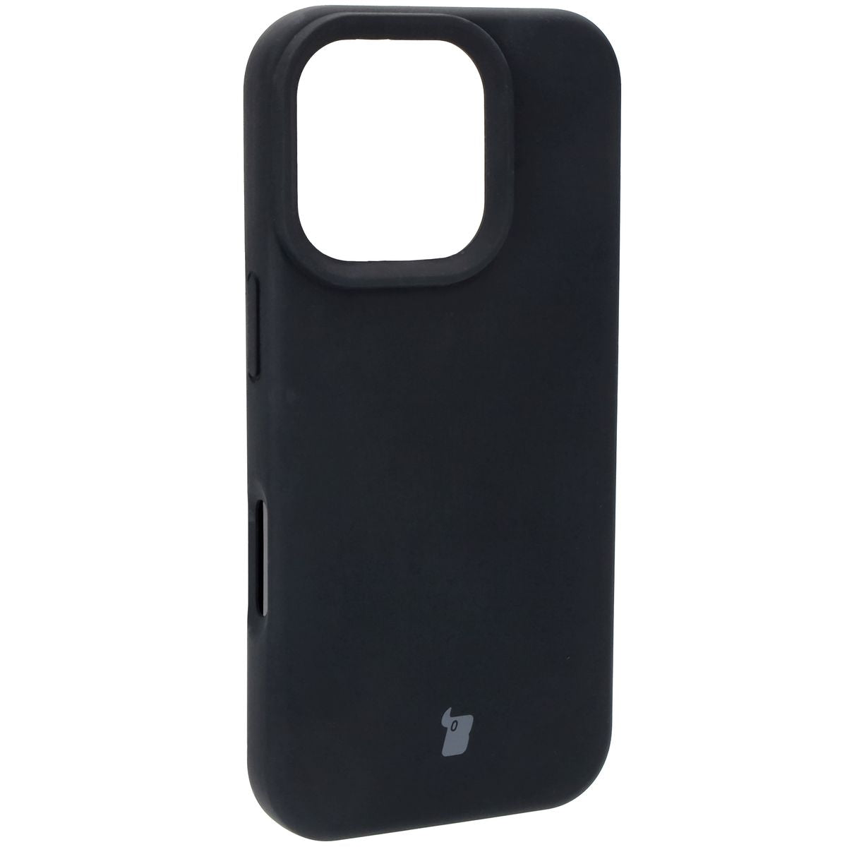 Silikon Handyhülle für iPhone 16 Pro, Bizon Soft Case, Schwarz