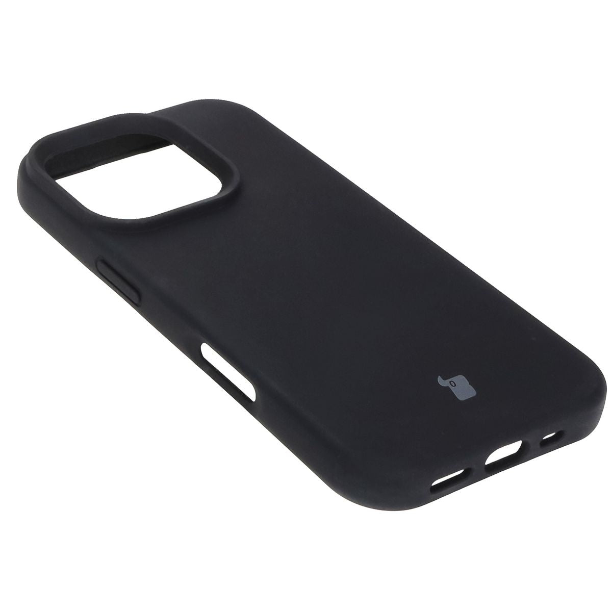 Silikon Handyhülle für iPhone 16 Pro, Bizon Soft Case, Schwarz