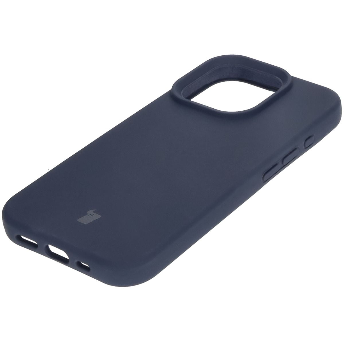 Silikon Handyhülle für iPhone 16 Pro, Bizon Soft Case, Dunkelblau