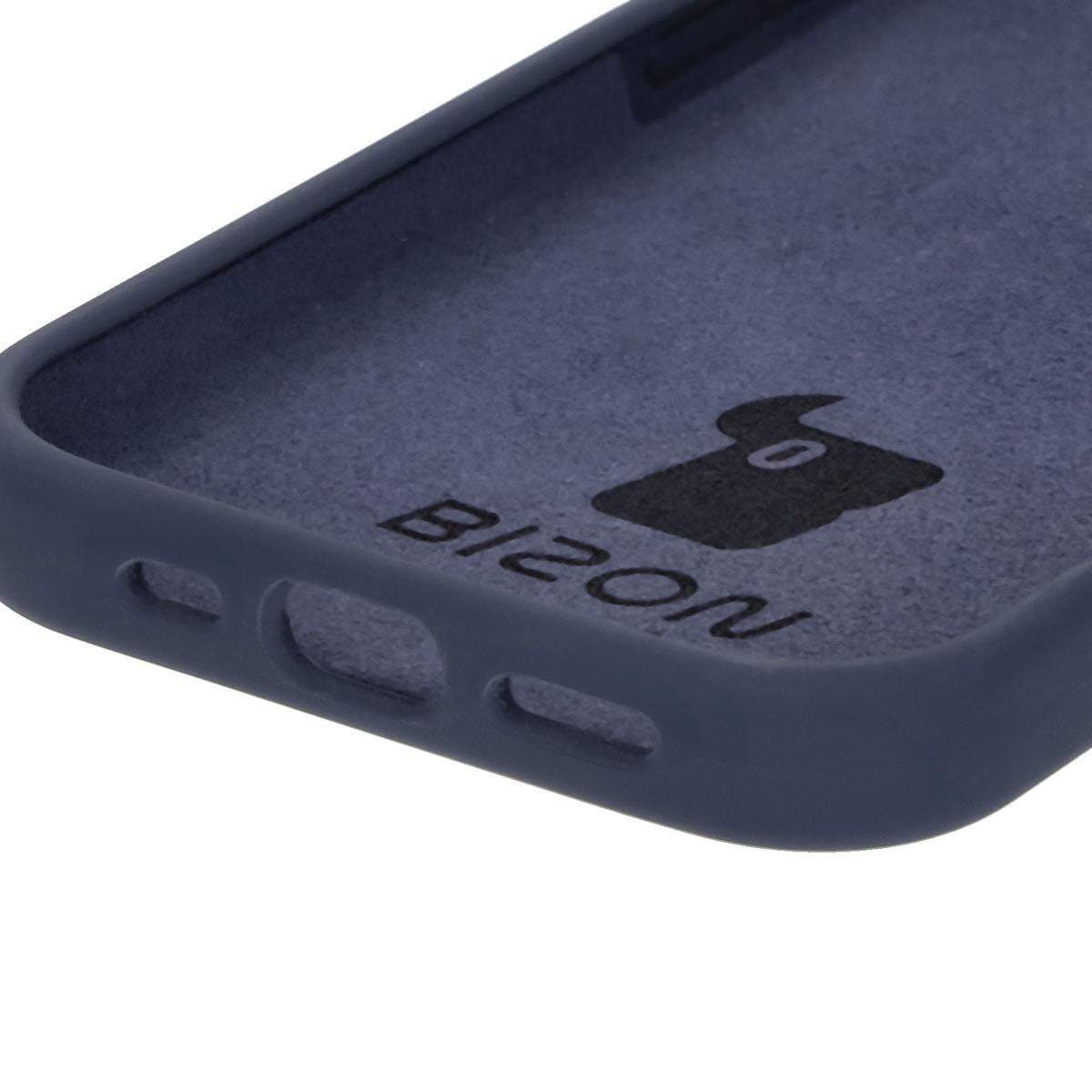 Silikon Handyhülle für iPhone 16 Pro, Bizon Soft Case, Dunkelblau