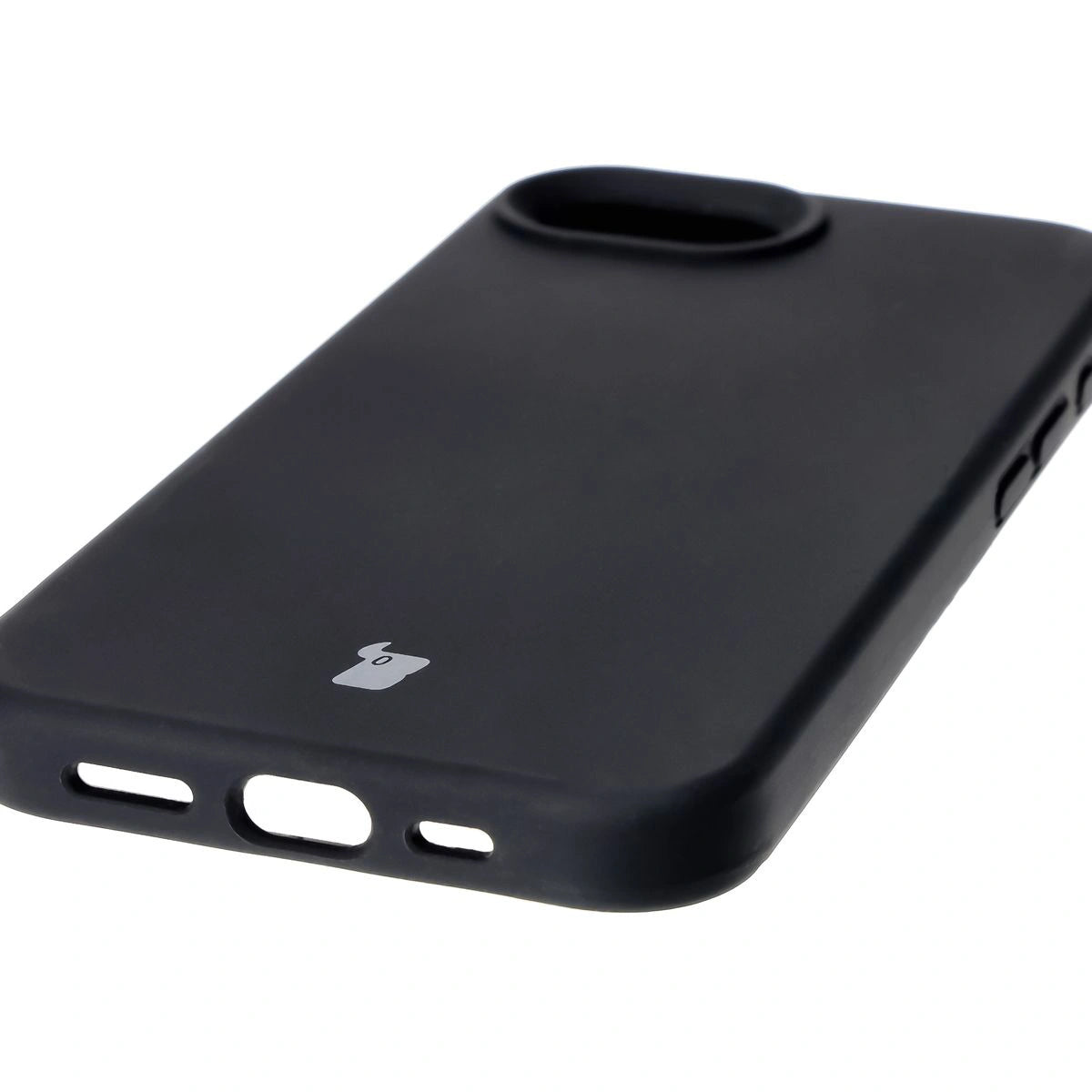 Silikon Handyhülle für iPhone 17e / 16e, Bizon Soft Case, Schwarz