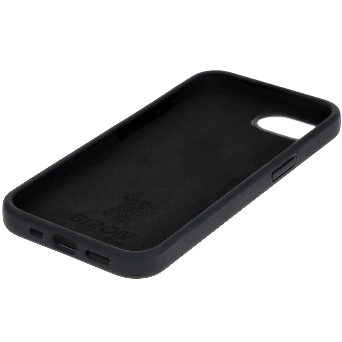 Silikon Handyhülle für iPhone 17e / 16e, Bizon Soft Case, Schwarz