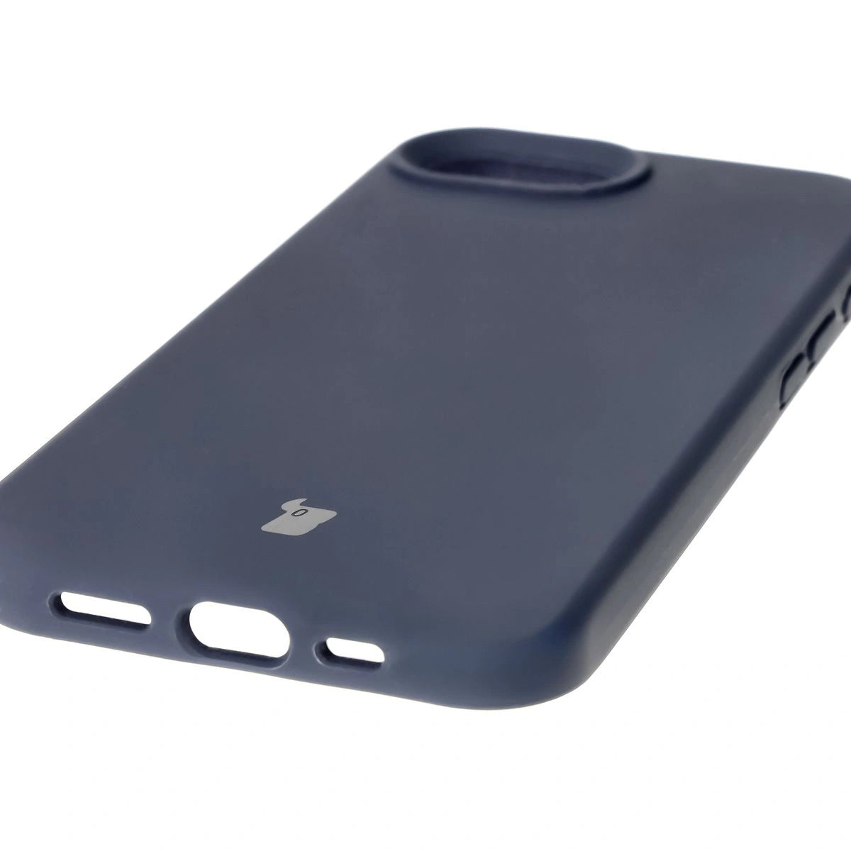 Silikon Handyhülle für iPhone 17e / 16e, Bizon Soft Case, Dunkelblau