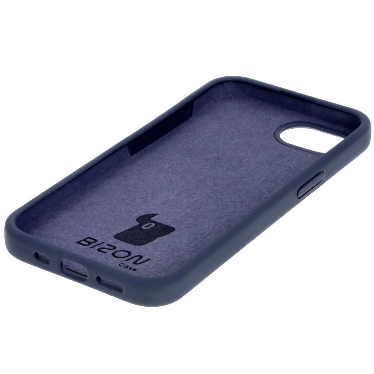 Silikon Handyhülle für iPhone 17e / 16e, Bizon Soft Case, Dunkelblau