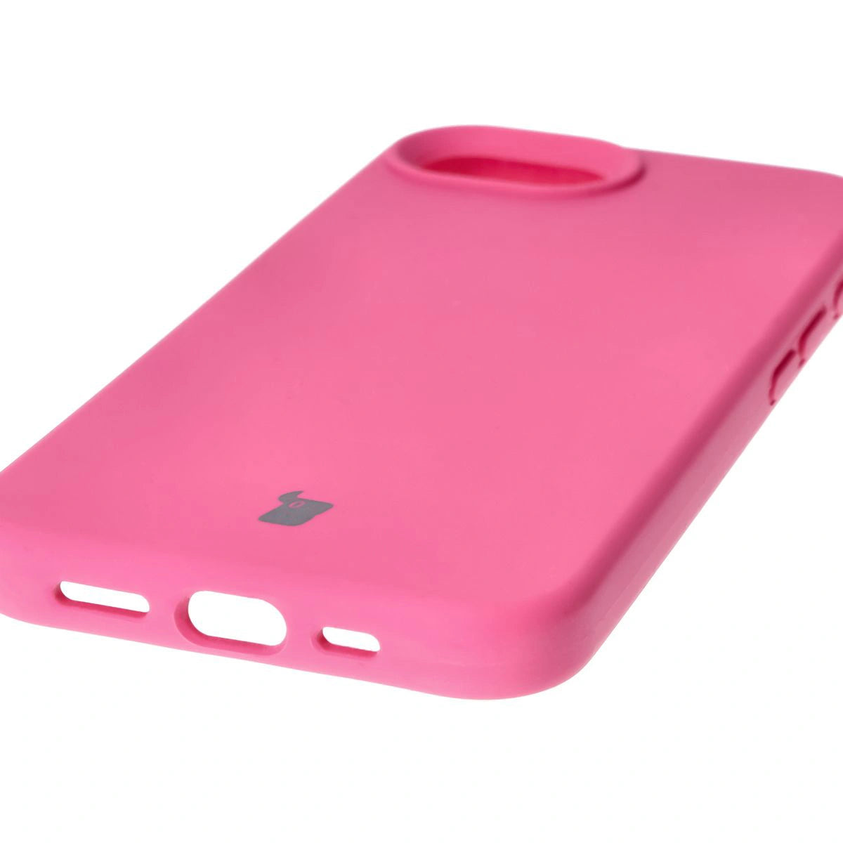 Silikon Handyhülle für iPhone 17e / 16e, Bizon Soft Case, Dunkelpink