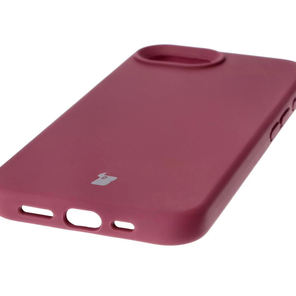 Silikon Handyhülle für iPhone 17e / 16e, Bizon Soft Case, Pflaumenfarbe