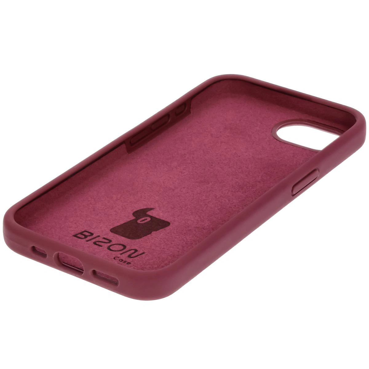 Silikon Handyhülle für iPhone 17e / 16e, Bizon Soft Case, Pflaumenfarbe