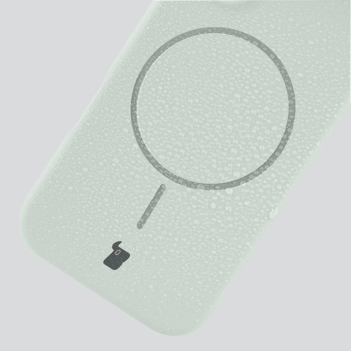 Silikon Handyhülle mit Magnetring für iPhone 17, Bizon Soft Case Magnetic, Pistazienfarben