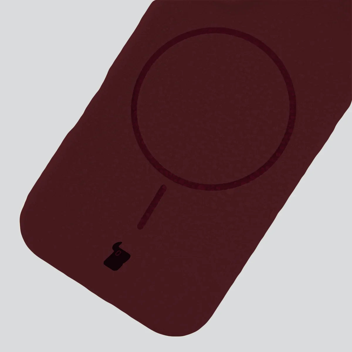 Silikon Handyhülle mit Magnetring für iPhone 18 Pro Max / 17 Pro Max, Bizon Soft Case Magnetic, Burgunderrot (7/8)
