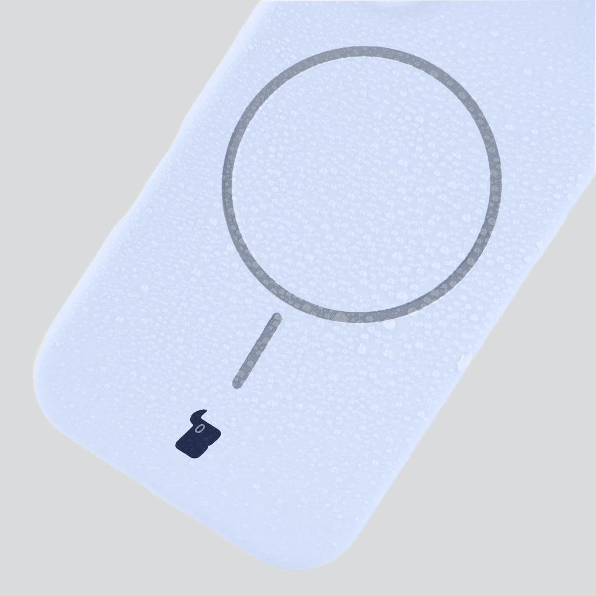 Silikon Handyhülle mit Magnetring für iPhone 18 Pro Max / 17 Pro Max, Bizon Soft Case Magnetic, Hellblau (7/8)