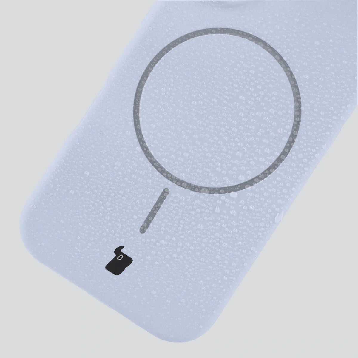Silikon Handyhülle mit Magnetring für iPhone Air, Bizon Soft Case Magnetic, Hellblau