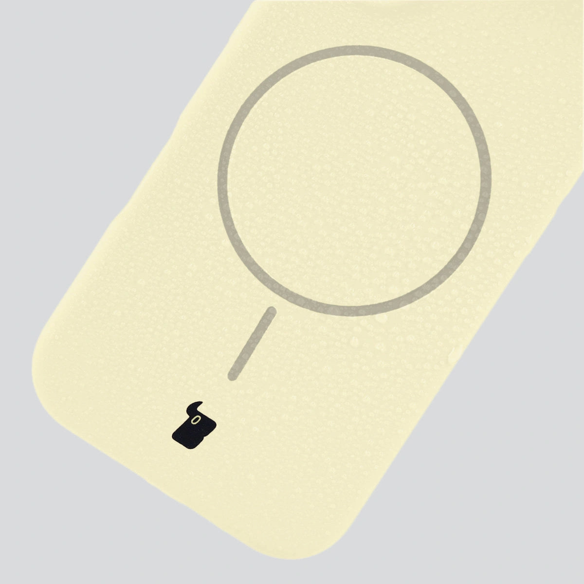 Silikon Handyhülle mit Magnetring für iPhone Air, Bizon Soft Case Magnetic, Hellgelb