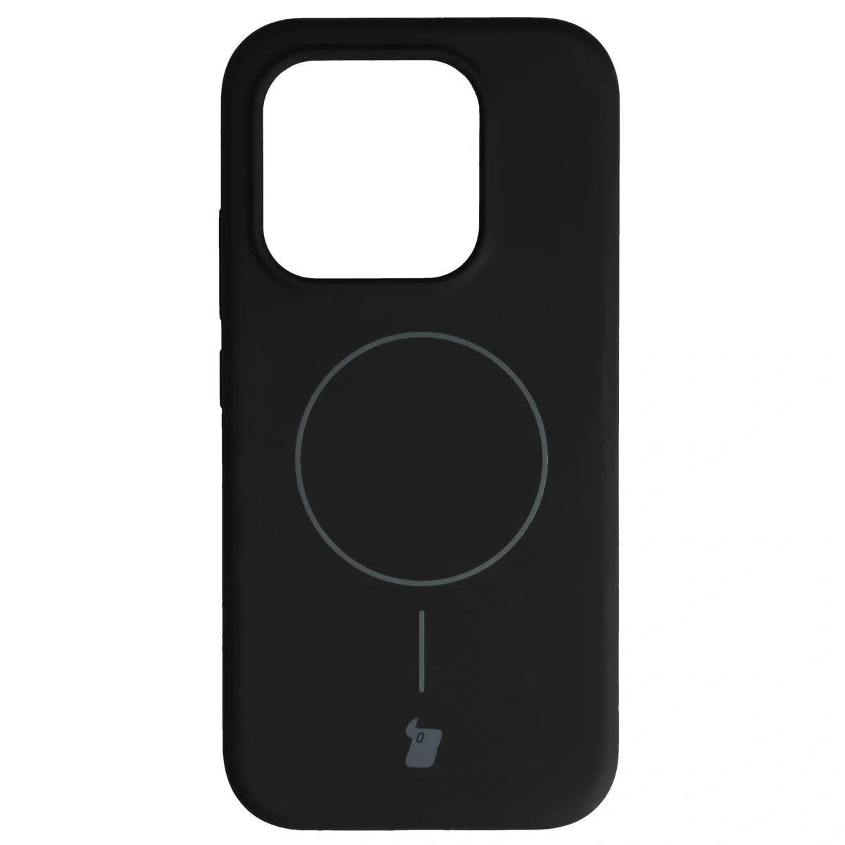 Silikon Handyhülle mit Magnetring für Xiaomi 17, Bizon Soft Case Magnetic, Schwarz