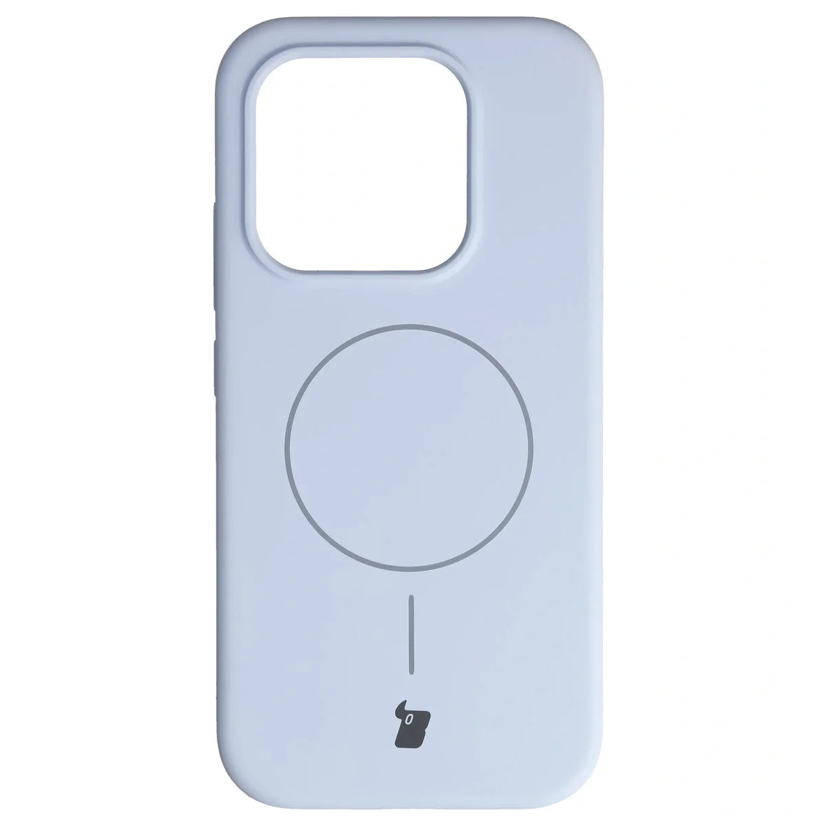 Silikon Handyhülle mit Magnetring für Xiaomi 17, Bizon Soft Case Magnetic, Hellblau