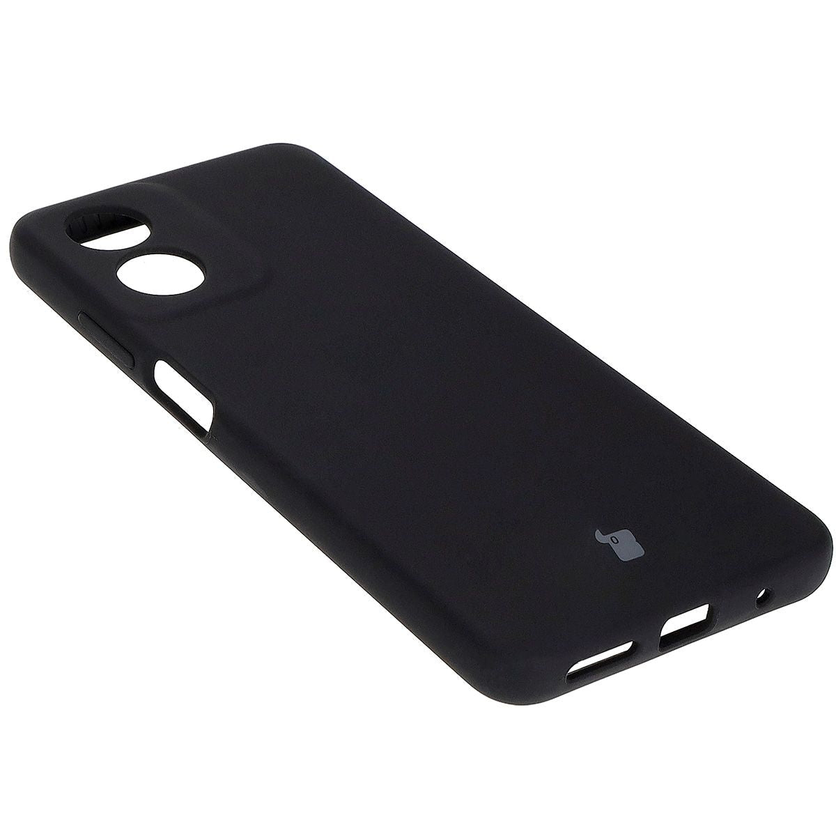 Silikon Handyhülle für Motorola Moto G04, Bizon Soft Case, Schwarz