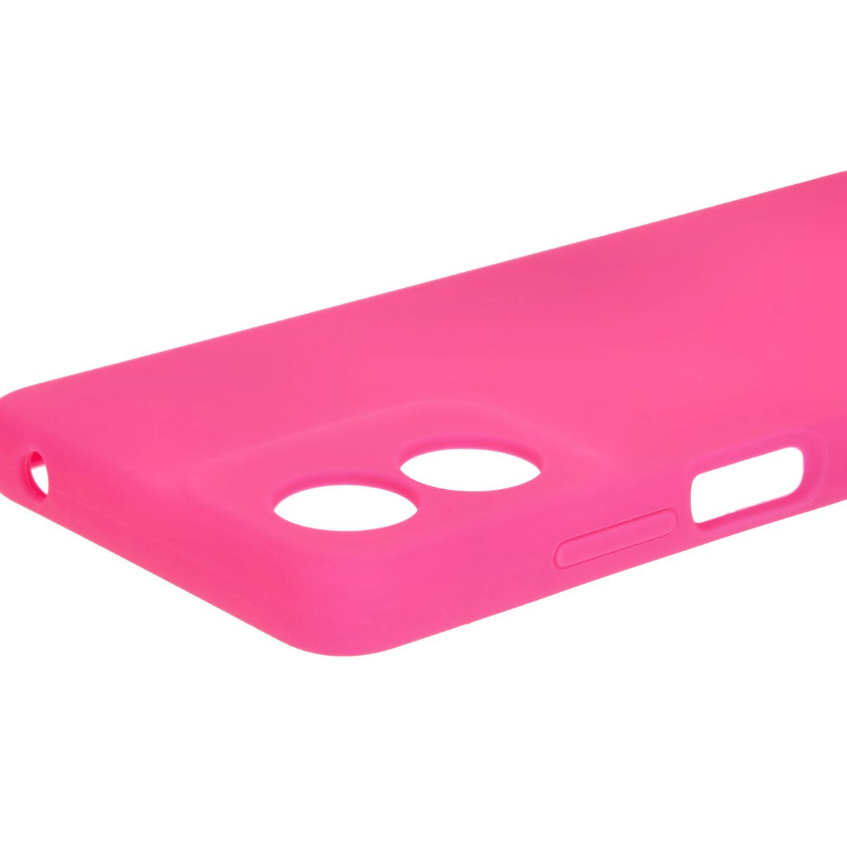 Silikon Handyhülle für Motorola Moto G04, Bizon Soft Case, Neon-Pink