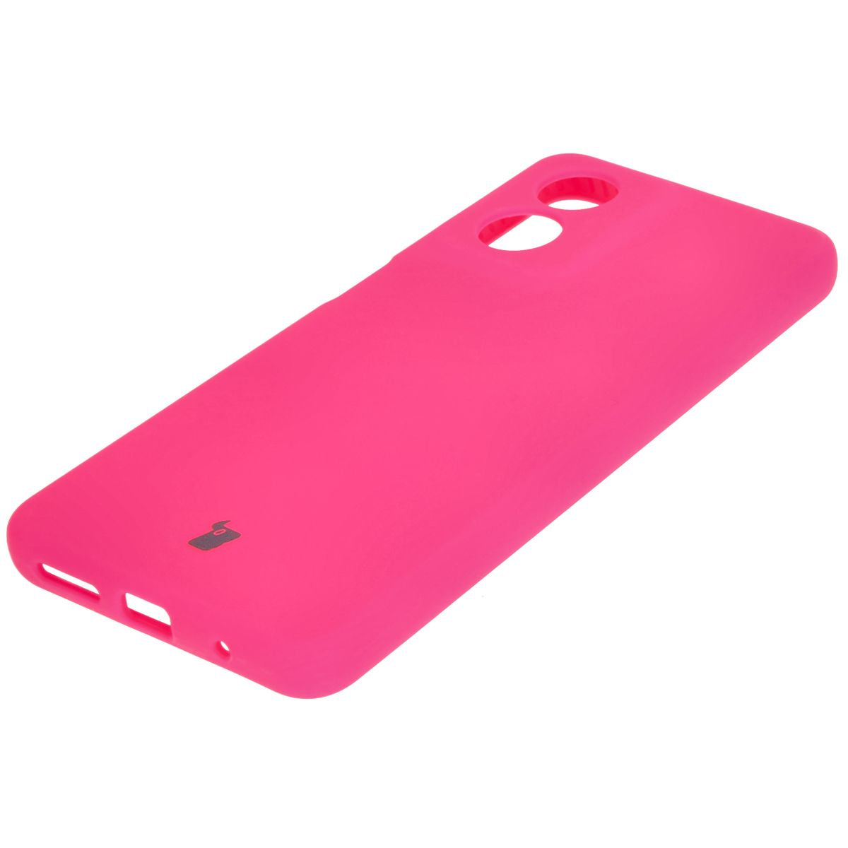 Silikon Handyhülle für Motorola Moto G04, Bizon Soft Case, Neon-Pink