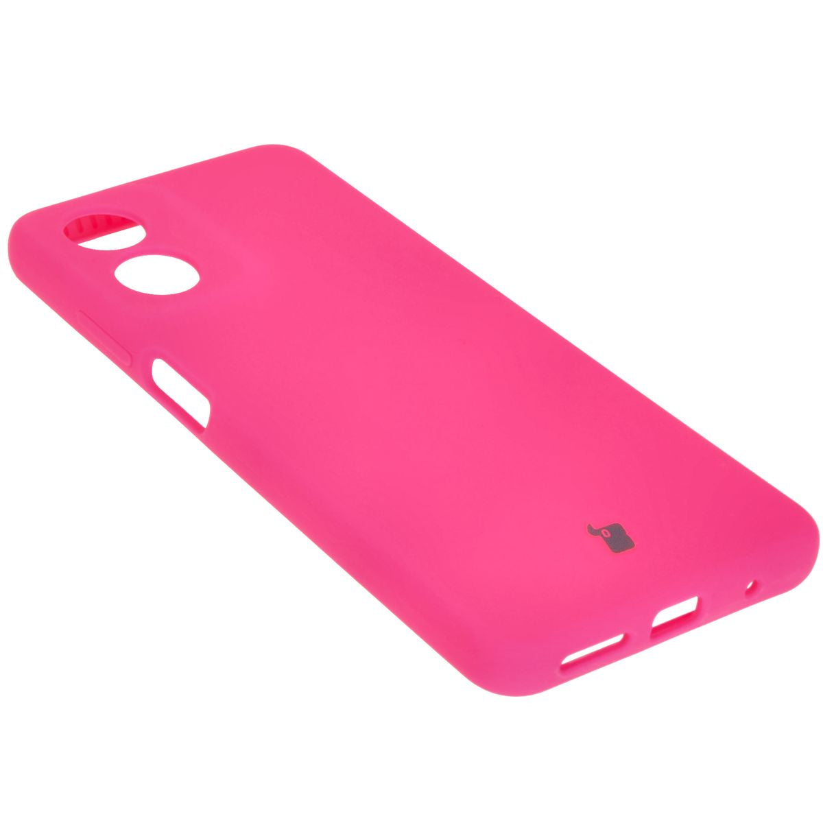 Silikon Handyhülle für Motorola Moto G04, Bizon Soft Case, Neon-Pink