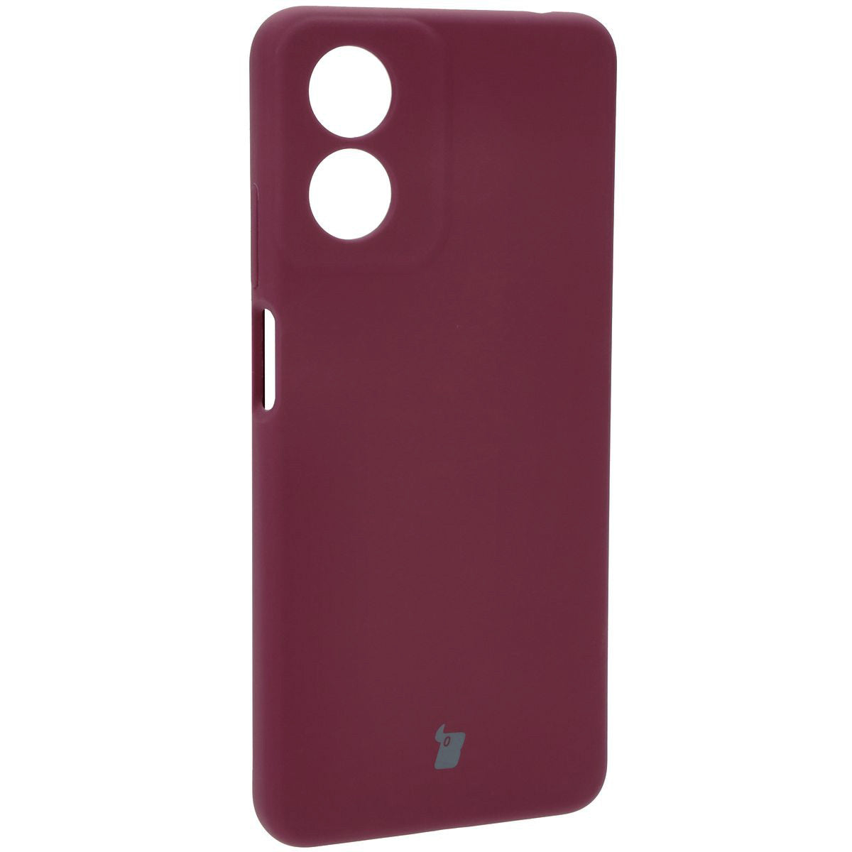 Silikon Handyhülle für Motorola Moto G04, Bizon Soft Case, Pflaumenfarbe