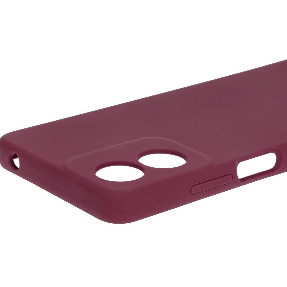 Silikon Handyhülle für Motorola Moto G04, Bizon Soft Case, Pflaumenfarbe