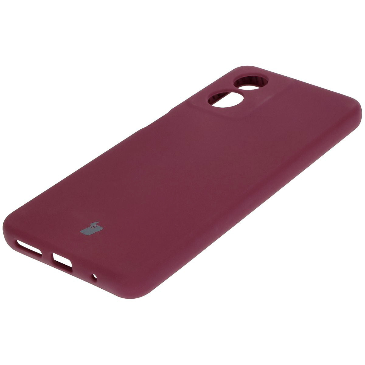 Silikon Handyhülle für Motorola Moto G04, Bizon Soft Case, Pflaumenfarbe