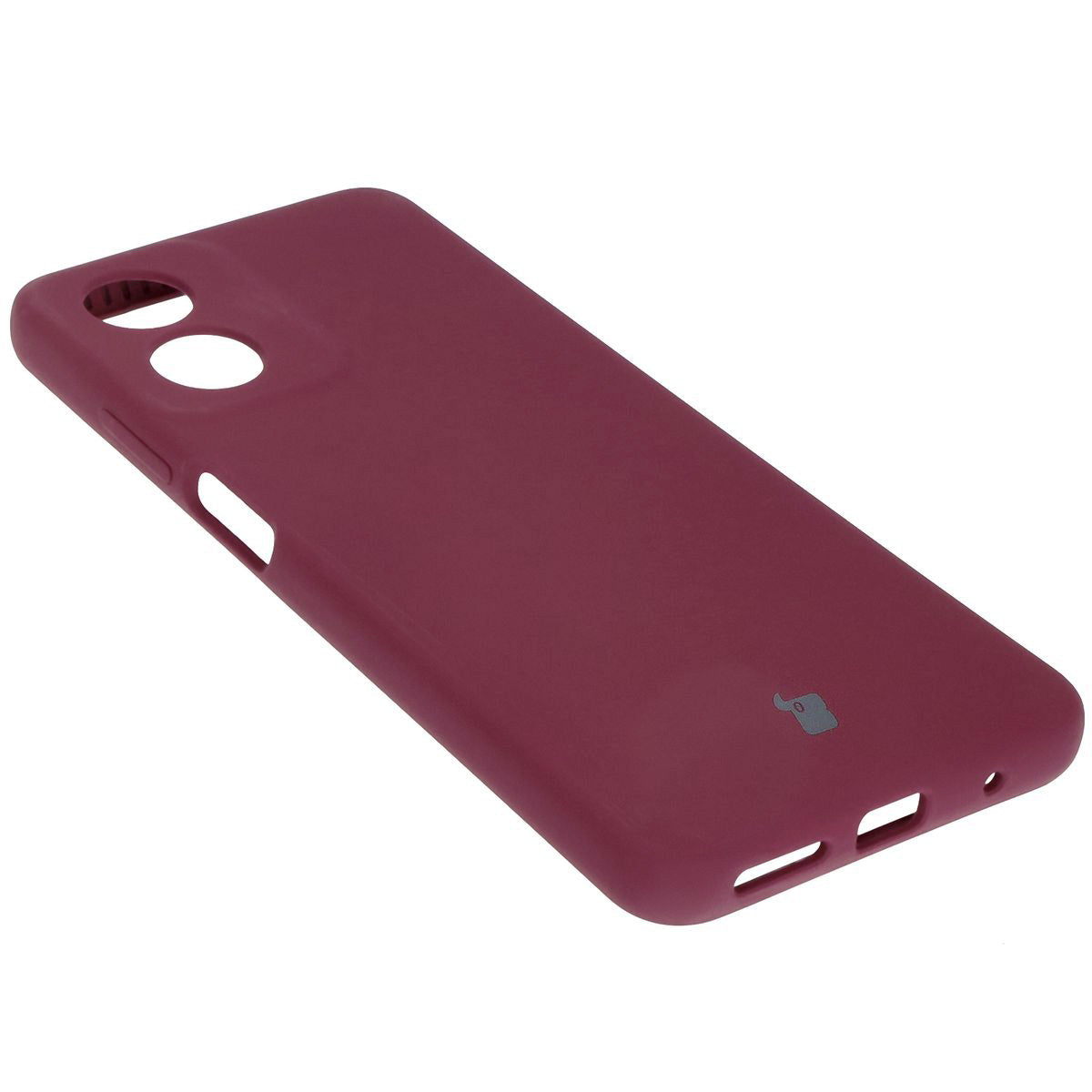 Silikon Handyhülle für Motorola Moto G04, Bizon Soft Case, Pflaumenfarbe