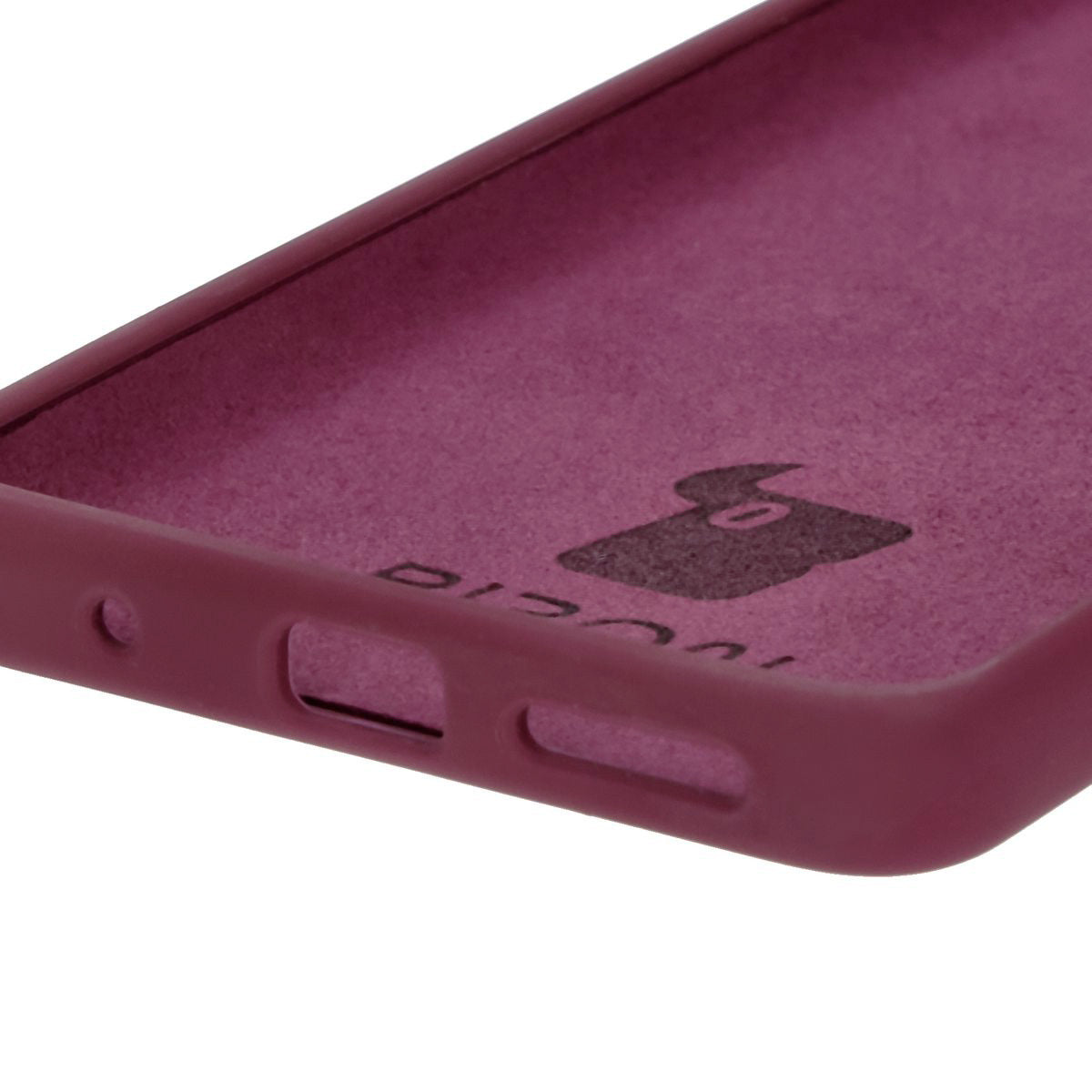 Silikon Handyhülle für Motorola Moto G04, Bizon Soft Case, Pflaumenfarbe