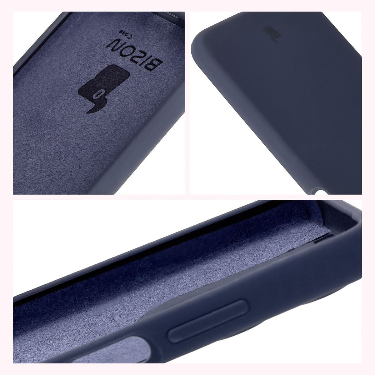 Silikon Handyhülle für Motorola Moto G17 / G17 Power / G15 / G15 Power, Bizon Soft Case, Dunkelblau