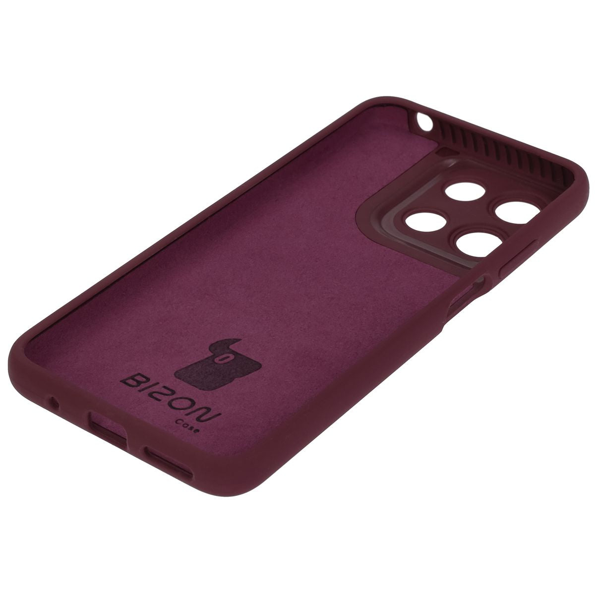Silikon Handyhülle für Motorola Moto G17 / G17 Power / G15 / G15 Power, Bizon Soft Case, Pflaumenfarbe