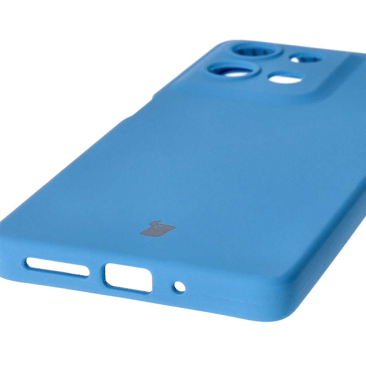 Silikon Handyhülle für Motorola Moto G75 5G, Bizon Soft Case, Blau