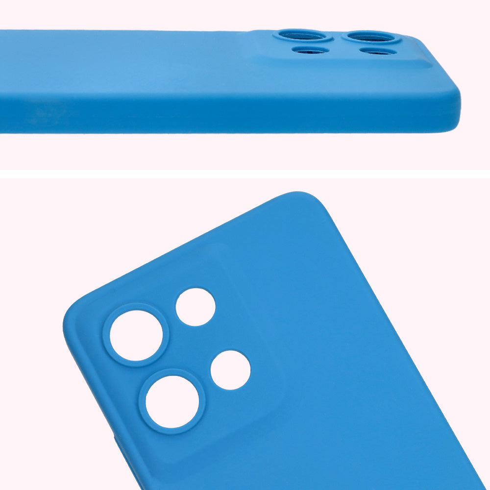 Silikon Handyhülle für Motorola Moto G75 5G, Bizon Soft Case, Blau