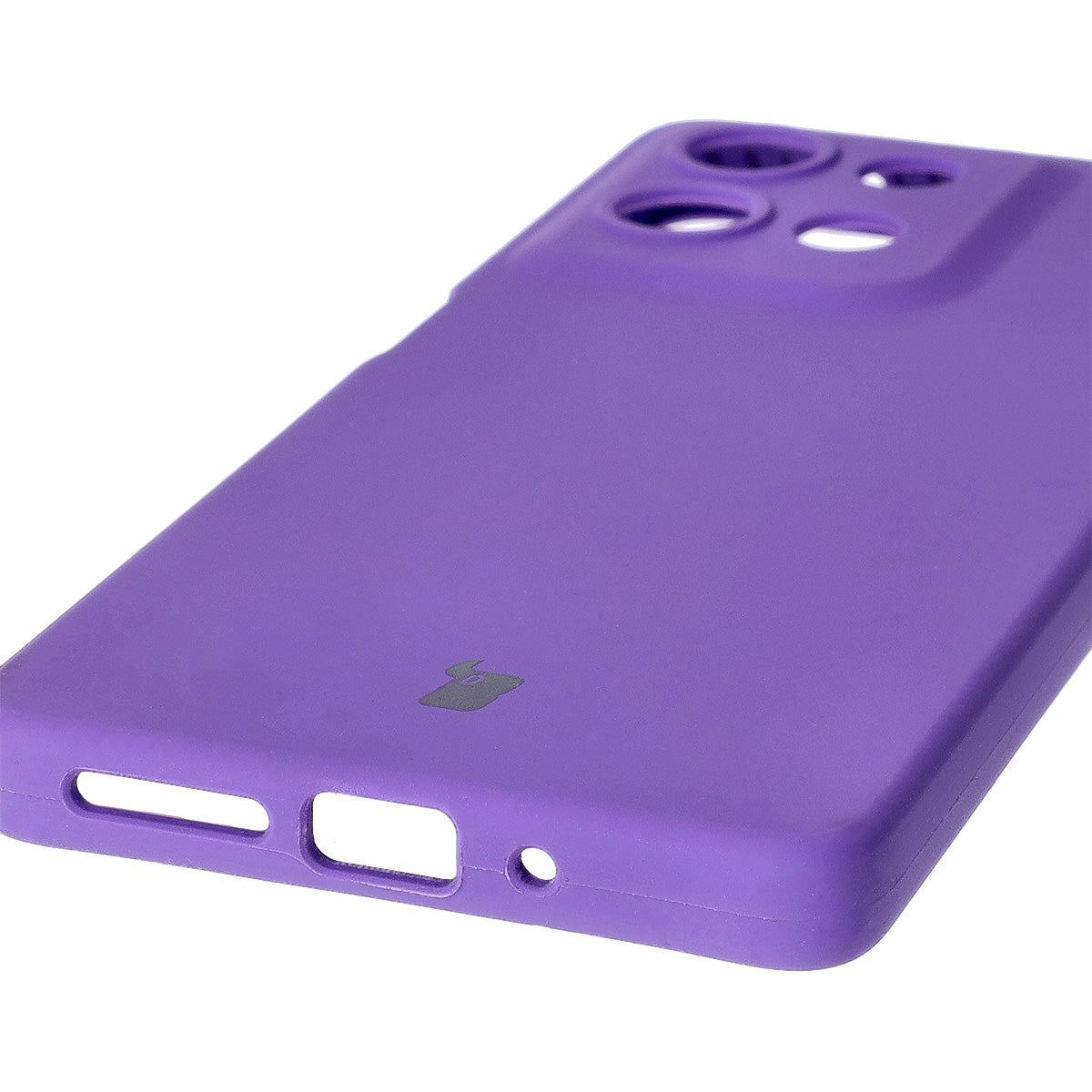 Silikon Handyhülle für Motorola Moto G75 5G, Bizon Soft Case, Violett