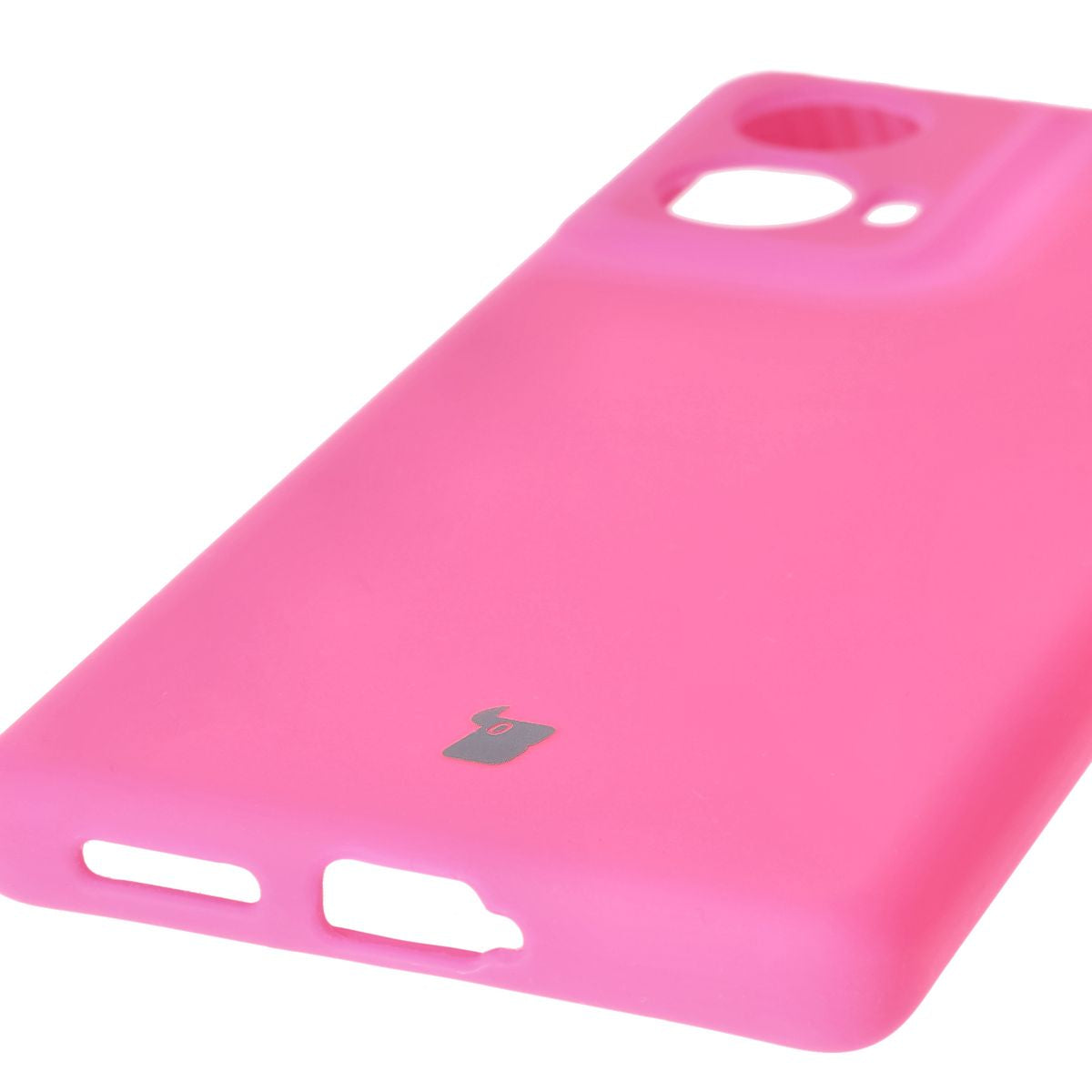 Silikon Handyhülle für Motorola Moto G85 5G, Bizon Soft Case, Neon-Pink
