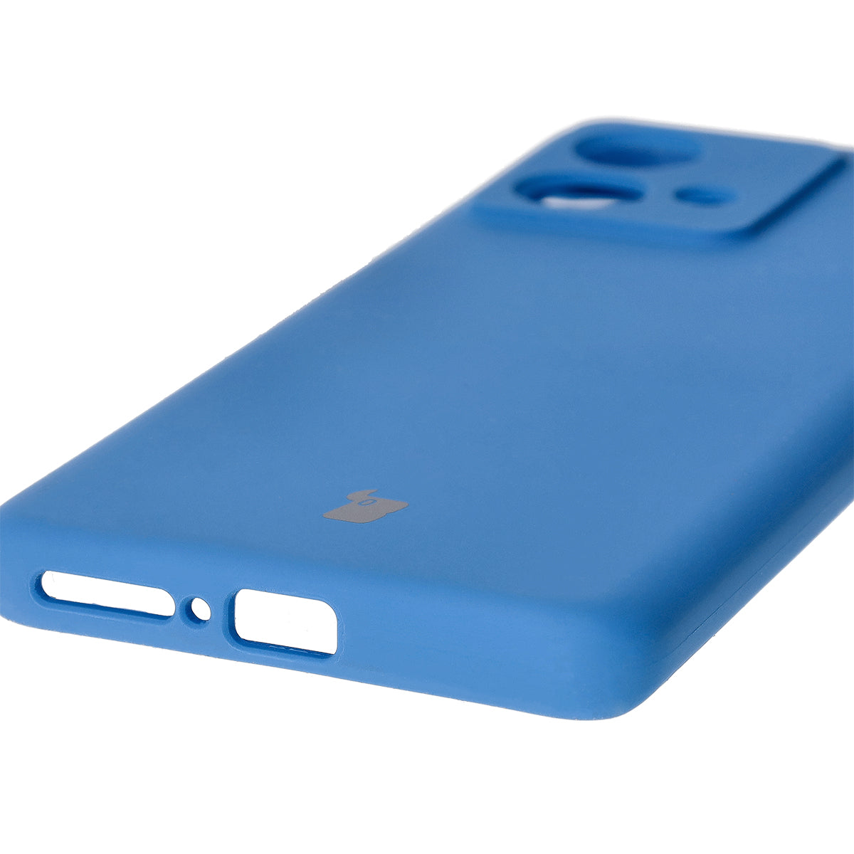 Silikon Handyhülle für Motorola Edge 40 Neo, Bizon Soft Case, Blau