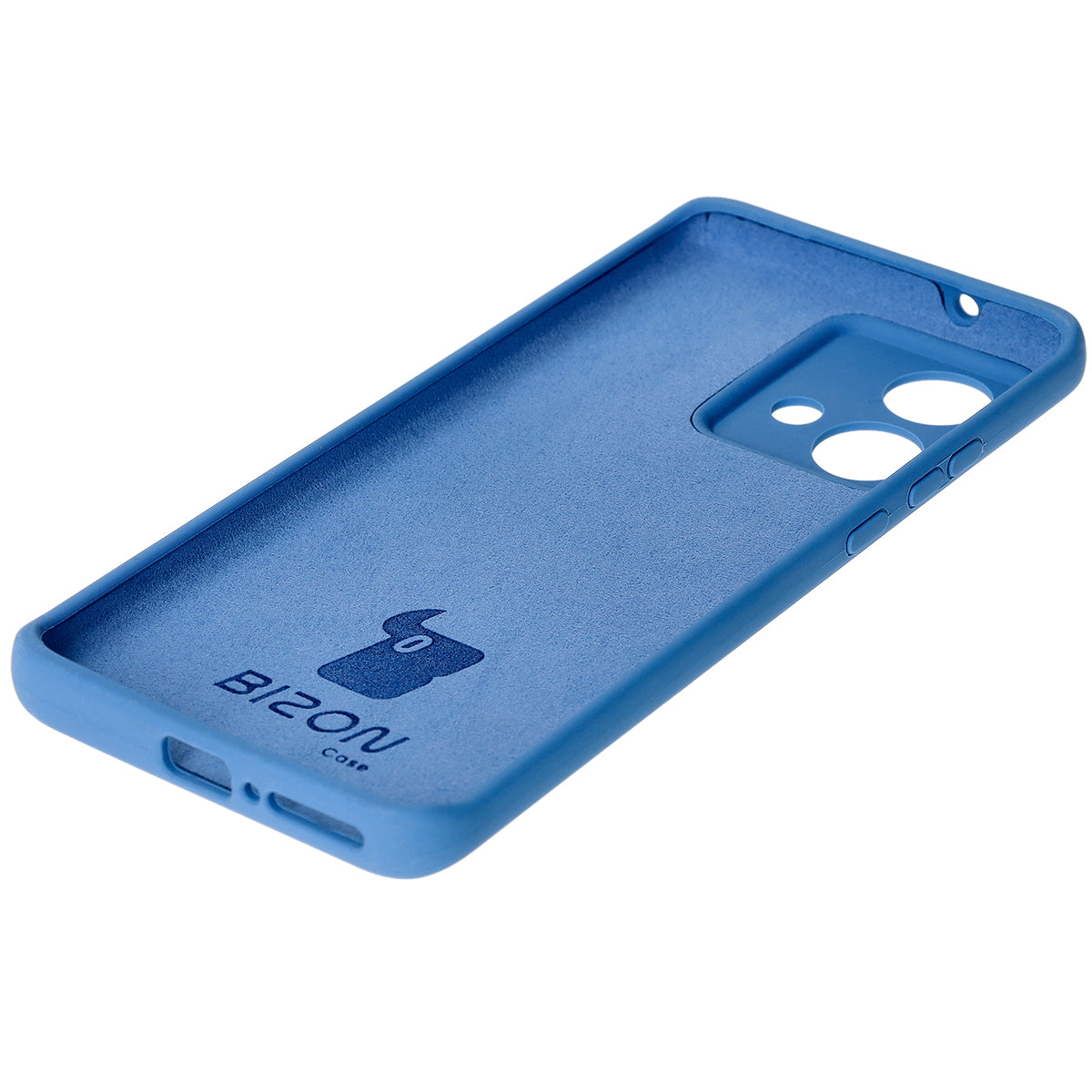 Silikon Handyhülle für Motorola Edge 40 Neo, Bizon Soft Case, Blau