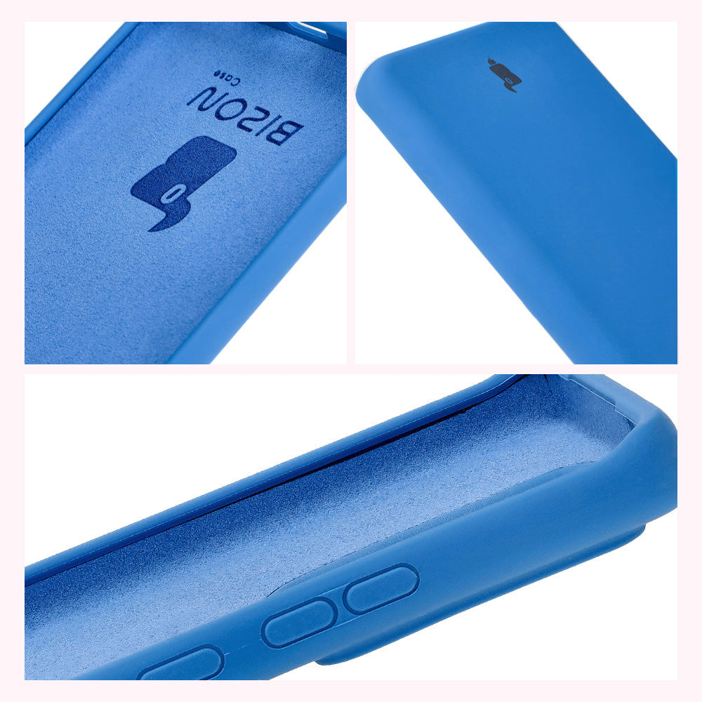 Silikon Handyhülle für Motorola Edge 40 Neo, Bizon Soft Case, Blau