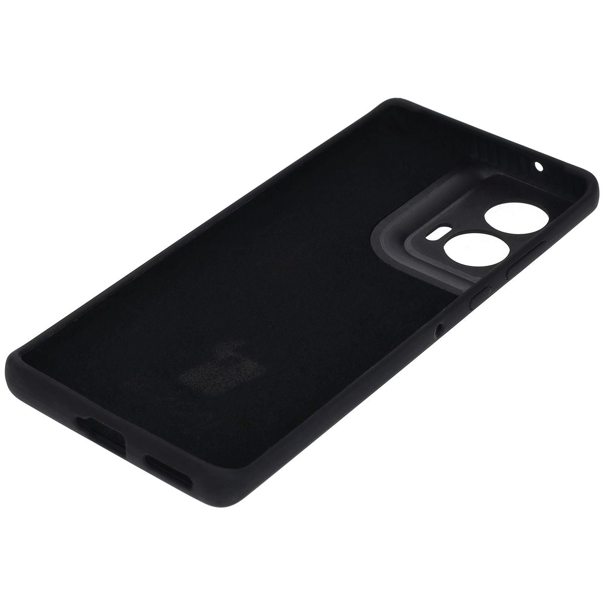 Silikon Handyhülle für Motorola Edge 50 Fusion, Bizon Soft Case, Schwarz