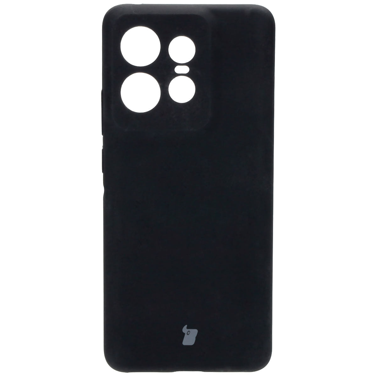 Silikon Handyhülle für Motorola Edge 50 Pro, Bizon Soft Case, Schwarz