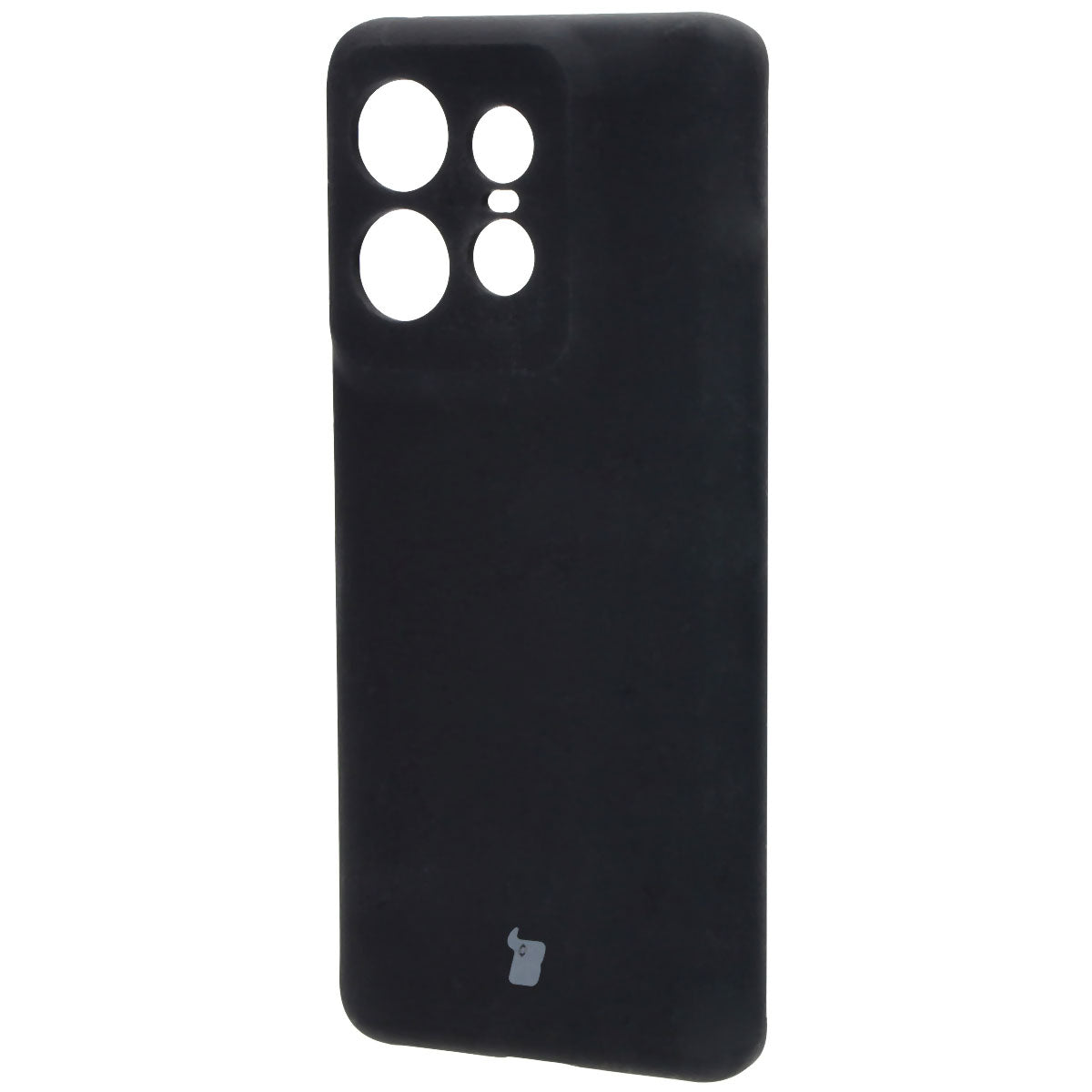 Silikon Handyhülle für Motorola Edge 50 Pro, Bizon Soft Case, Schwarz