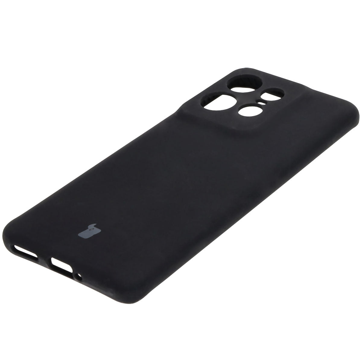 Silikon Handyhülle für Motorola Edge 50 Pro, Bizon Soft Case, Schwarz