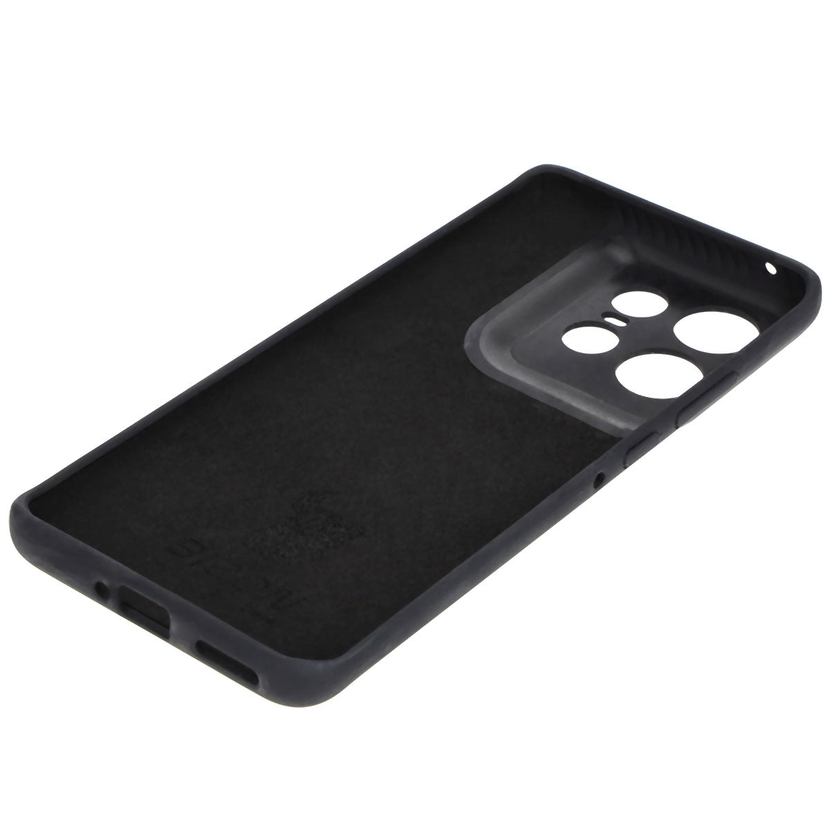 Silikon Handyhülle für Motorola Edge 50 Pro, Bizon Soft Case, Schwarz