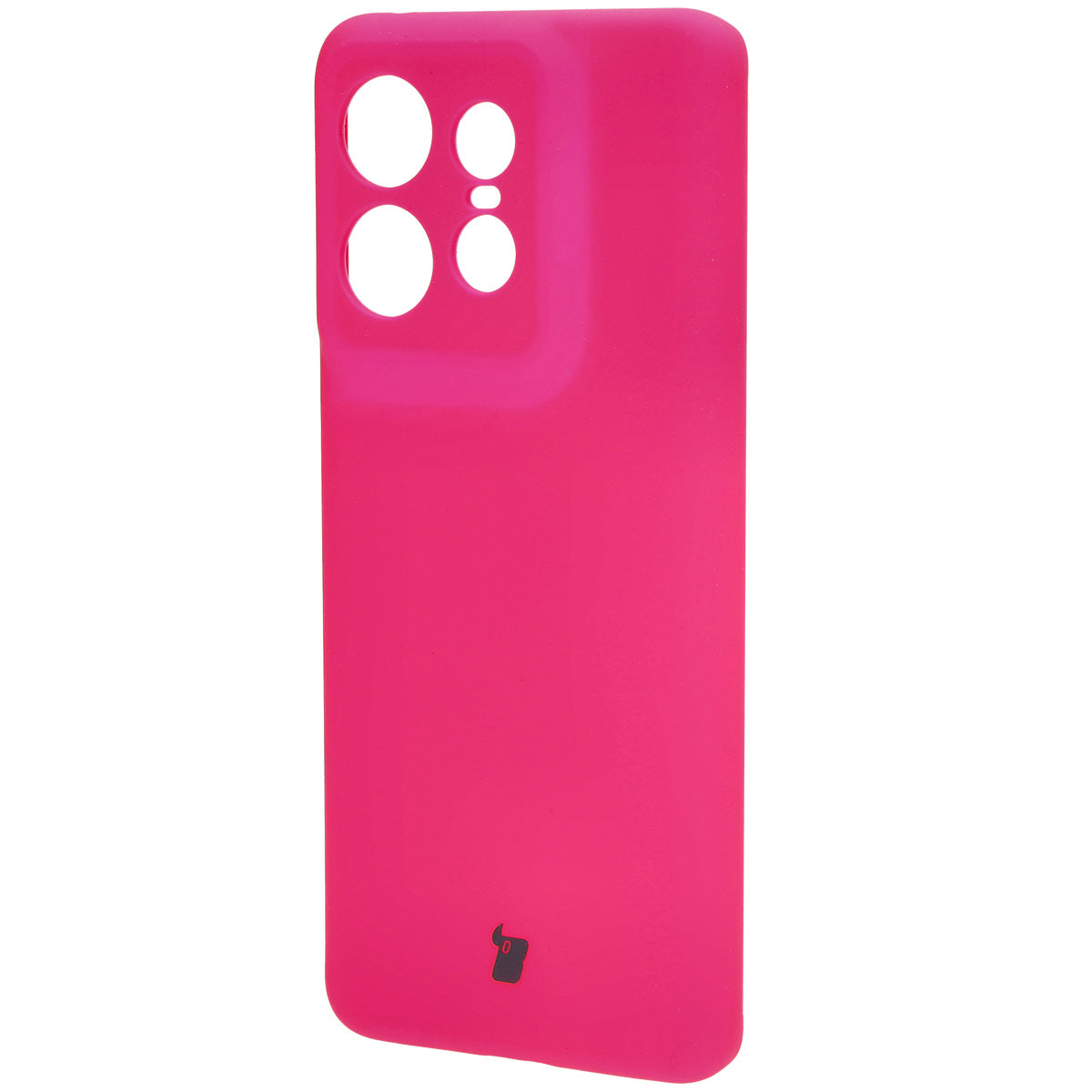 Silikon Handyhülle für Motorola Edge 50 Pro, Bizon Soft Case, Neon-Pink
