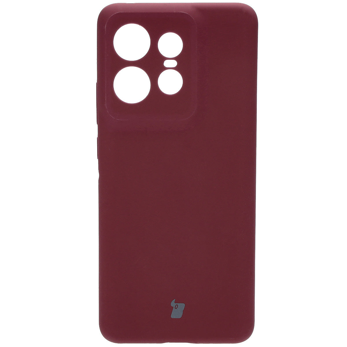 Silikon Handyhülle für Motorola Edge 50 Pro, Bizon Soft Case, Pflaumenfarbe