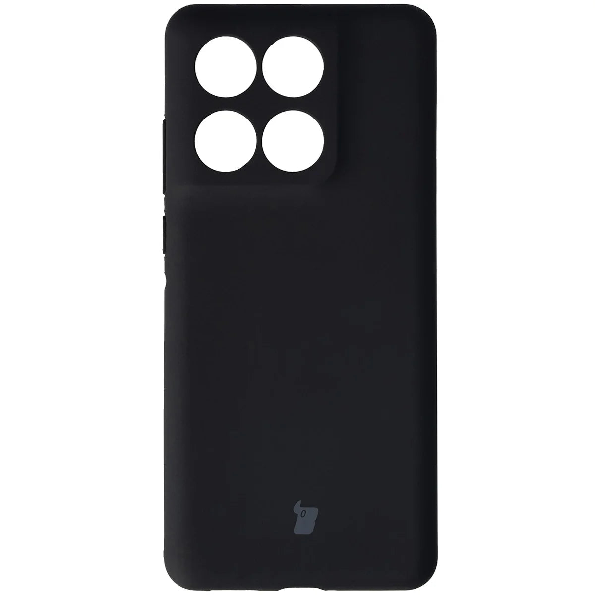 Silikon Handyhülle für Motorola Edge 60 Fusion / 60, Bizon Soft Case, Schwarz