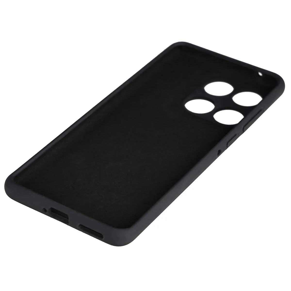 Silikon Handyhülle für Motorola Edge 60 Fusion / 60, Bizon Soft Case, Schwarz