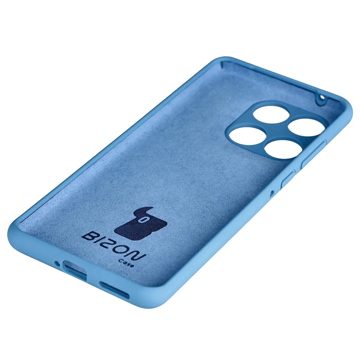 Silikon Handyhülle für Motorola Edge 60 Fusion / 60, Bizon Soft Case, Blau